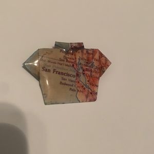 San Francisco shirt brooch